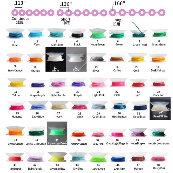 Powerchain Ligature Bands – 15m (5 Colors Available)